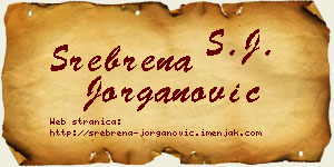 Srebrena Jorganović vizit kartica